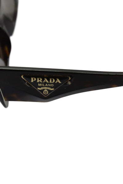Prada Womens Tortoise Print Symbole PR13ZS Sunglasses Brown 140MM