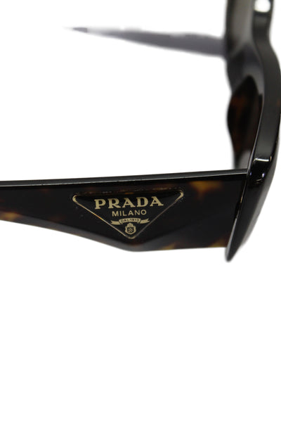 Prada Womens Tortoise Print Symbole PR13ZS Sunglasses Brown 140MM