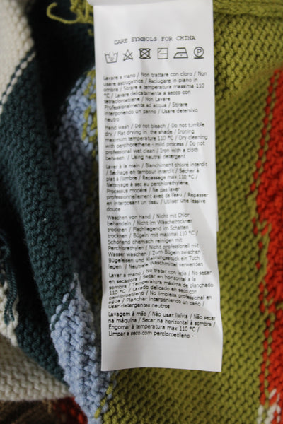 Weekend Max Mara Womens Pullover Striped Long Sleeve Multicolor Size L