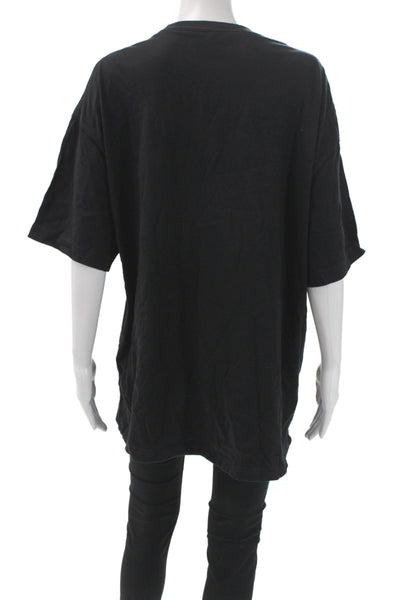 Bella + Canvas Unisex Basic Black Cotton Crew Neck Graphic T-Shirt Size XL