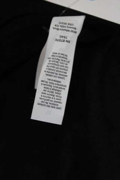 Bella + Canvas Unisex Basic Black Cotton Crew Neck Graphic T-Shirt Size XL