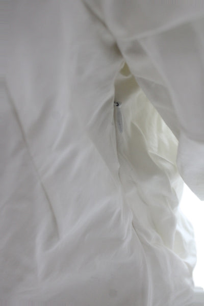 Monse Women Tunic White Cotton One Shoulder Long Sleeve Size 8