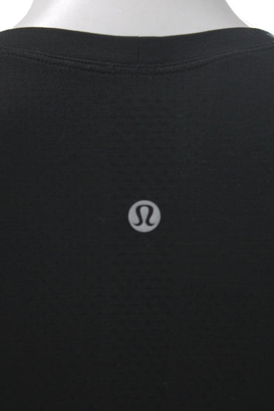 Lululemon Women Black Scoop Neck Long Sleeve Pullover Size 8
