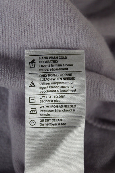 Vince Women Cardigan V-Neck Purple Fine Gauge Knit Long Sleeve Size S