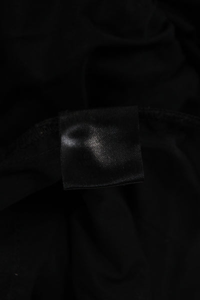 TWP Women Paperbag Waist Black Cotton Pants Tie Waist Size XS