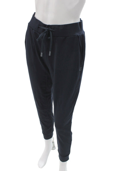 Cozy Earth Women Jogger Pants Black Drawstring Solid Size S