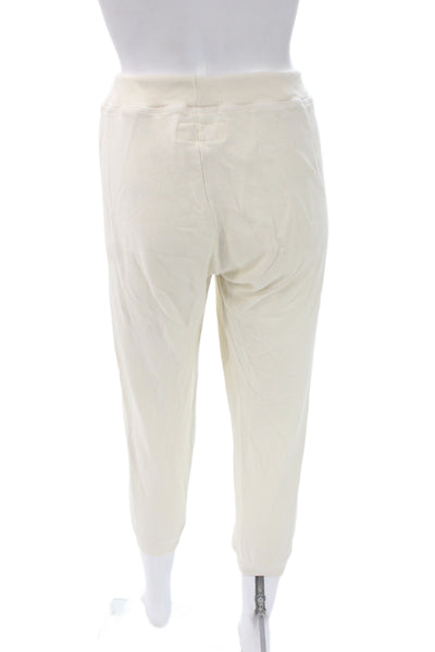 The Great Women Jogger Ivory Drawstring Cotton Blend Casual Fall Size 1