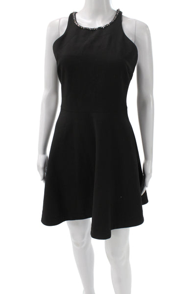 Elizabeth and James Women Fit & Flare Sleeveless Black Cocktail Dress Size 6