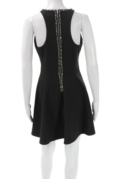 Elizabeth and James Women Fit & Flare Sleeveless Black Cocktail Dress Size 6