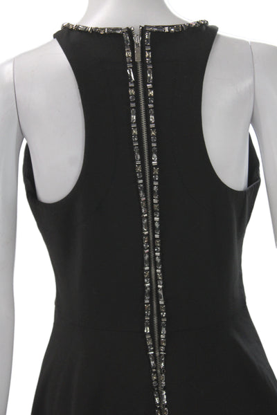 Elizabeth and James Women Fit & Flare Sleeveless Black Cocktail Dress Size 6