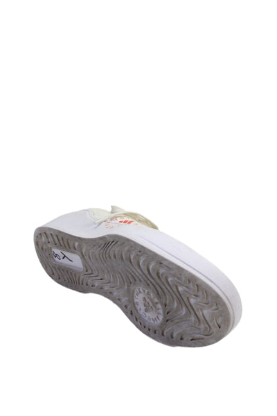 Stella McCartney Women's Lace-Up Platform Low Top Sneakers White Size 8