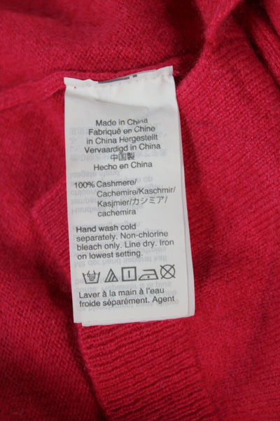 J Crew Women Pullover Cashmere Crew Neck Pink Sweater Size S