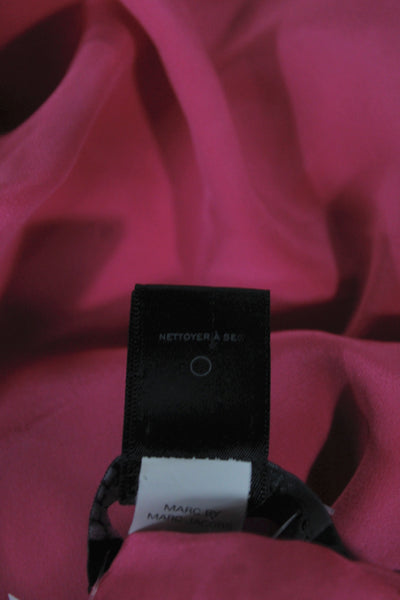 Marc By Marc Jacobs Women Pink Silk Colorblock Shift Dress Mini Size 4
