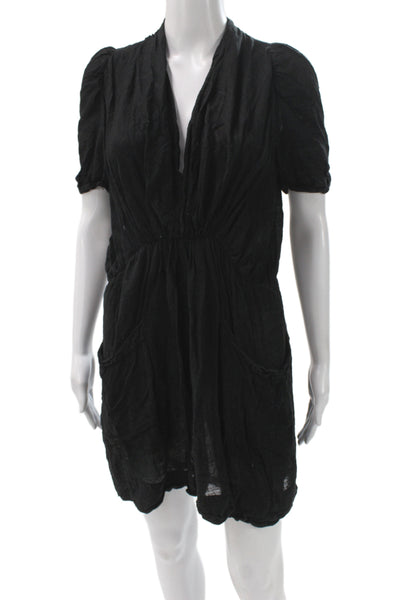 Isabel Marant Womens Black V Neck Mini Dress Size 0