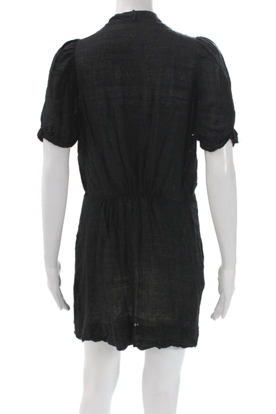 Isabel Marant Womens Black V Neck Mini Dress Size 0