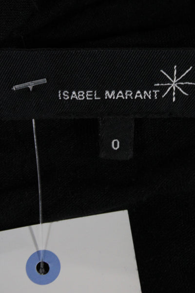 Isabel Marant Womens Black V Neck Mini Dress Size 0