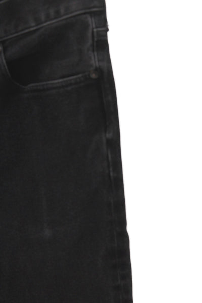Everlane Mens Straight Jeans Black High Rise Button Cotton Size 31