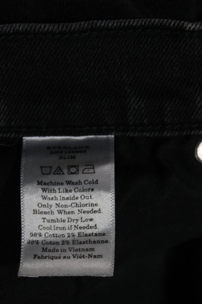 Everlane Mens Slim Black Cotton Jeans Size 30