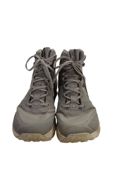 Altra Mens Round Toe Lace Up Hiking Boots Gray Size 10