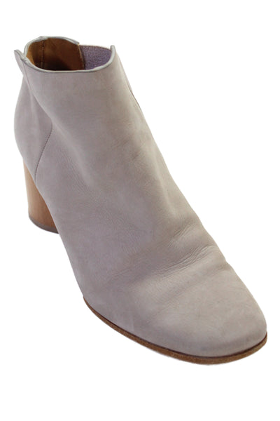 Coclico Womens Square Toe Ankle Boots Gray Size 37 7
