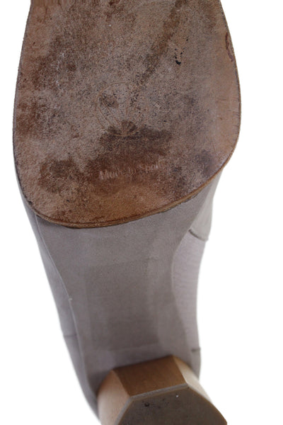 Coclico Womens Square Toe Ankle Boots Gray Size 37 7