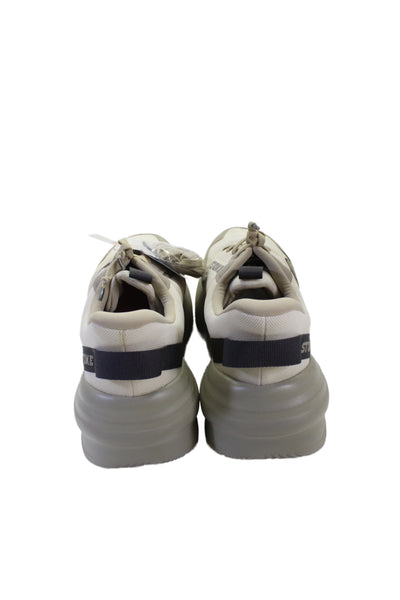 Stoke Mens Suede Low Top Powerstack Sneakers Olive Size 12