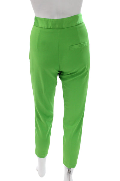 Imperial Women Pant Suit Green Polyester 3/4 Sleeve Button Business Size M