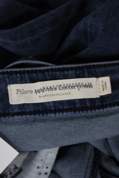 Pilcro and the Letterpress Anthropologie Women Flared Jeans Blue Size 25