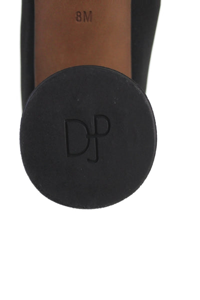Donald J Pliner Womens Square Toe Slip On Pumps Heels Black Size 8M