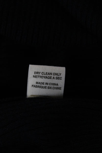 Demylee Women Black Sweater Dress Wool Crew Neck Long Sleeve Pullover Size XS