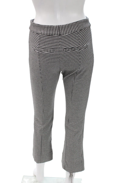 Derek Lam 10 Crosby Women Black Ankle Check Pants Size 2