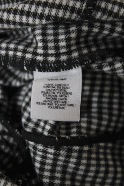 Derek Lam 10 Crosby Women Black Ankle Check Pants Size 2