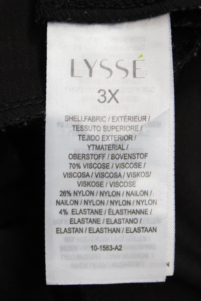 Lysse Womens Ankle Leggings Blue Casual Size 3X