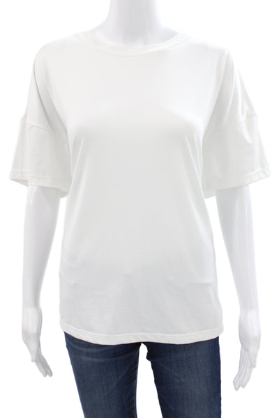 Tuckernuck Womens Basic T-Shirt White Crew Neck Short Sleeve Size 2XL