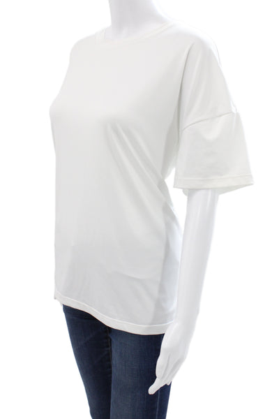 Tuckernuck Womens Basic T-Shirt White Crew Neck Short Sleeve Size 2XL
