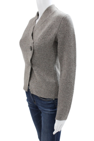 Zara Women Kimono Jacket Gray Long Sleeve Button Polyamide Size S