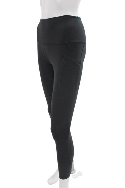 Lululemon Womens Black Ankle Leggings Nylon Athleisure Size 4