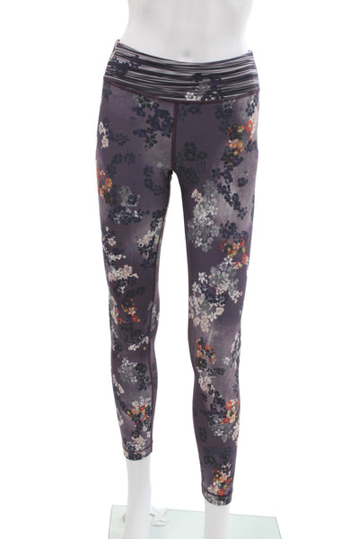 With Womens Ankle Floral Leggings Multicolor Pull On 88% Polyester Size XS