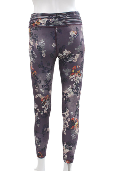 With Womens Ankle Floral Leggings Multicolor Pull On 88% Polyester Size XS