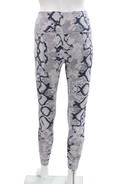 Varley Women Ankle Animal Print Gray Leggings Size XS