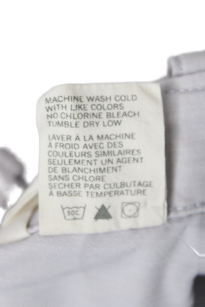 G1 All Purpose Goods Women Cropped High Rise Gray Cotton Pants Size 0
