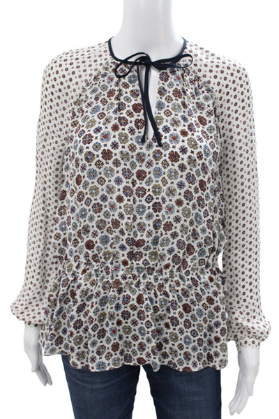 Derek Lam 10 Crosby Women Silk Geometric Tunic Multicolor Size 0
