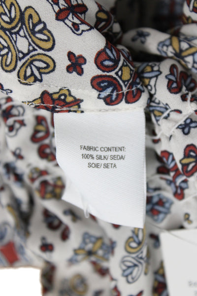 Derek Lam 10 Crosby Women Silk Geometric Tunic Multicolor Size 0