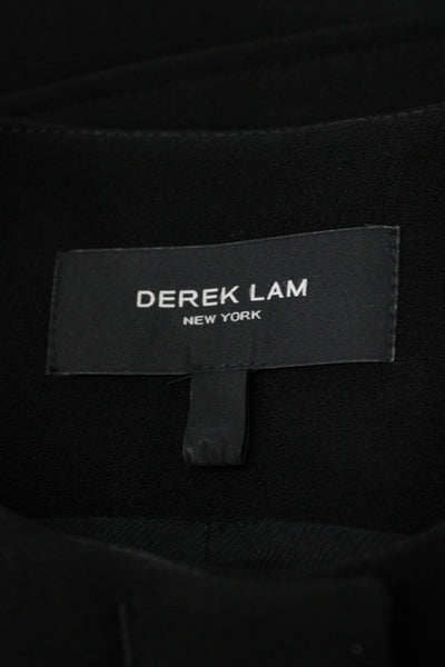 Derek Lam Women Basic Jacket Black Buckle Long Sleeve 60% Acetate Size 0