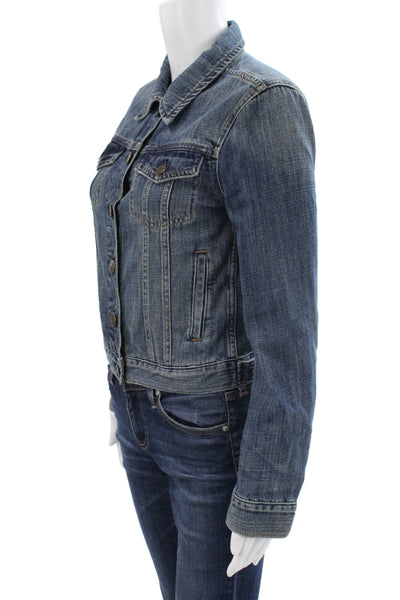 J Crew Womens Blue Denim Basic Jacket Size XS