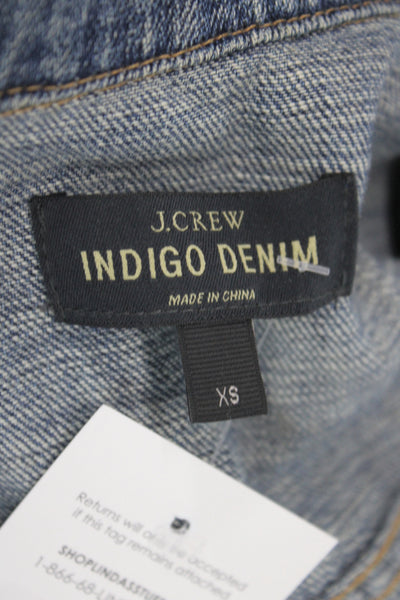J Crew Womens Blue Denim Basic Jacket Size XS