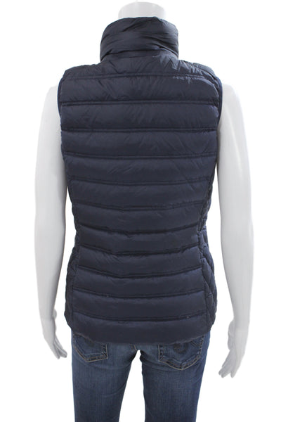 Michael Michael Kors Women Puffer Jacket Blue Nylon Zip Sleeveless Size XS