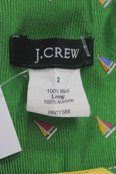 J Crew Women Black Wool Basic Jacket Button Long Sleeve Nautical Size 2