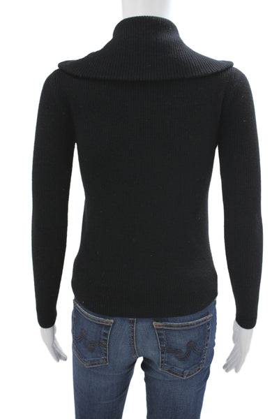 Lauren Ralph Lauren Women Quilted Silk Black Jacket Long Sleeve Size PP