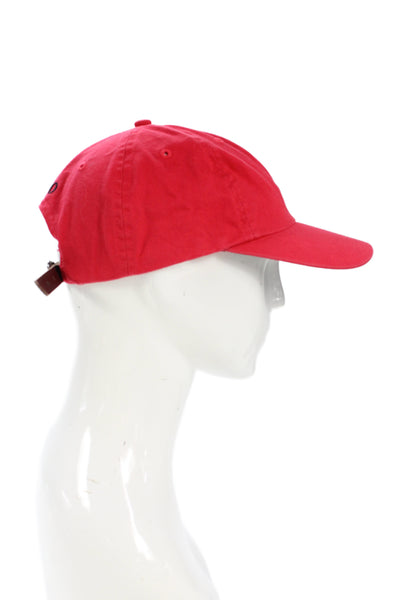Polo Ralph Lauren Womens Baseball Cap Hat Red Navy Blue Cotton Size One Size